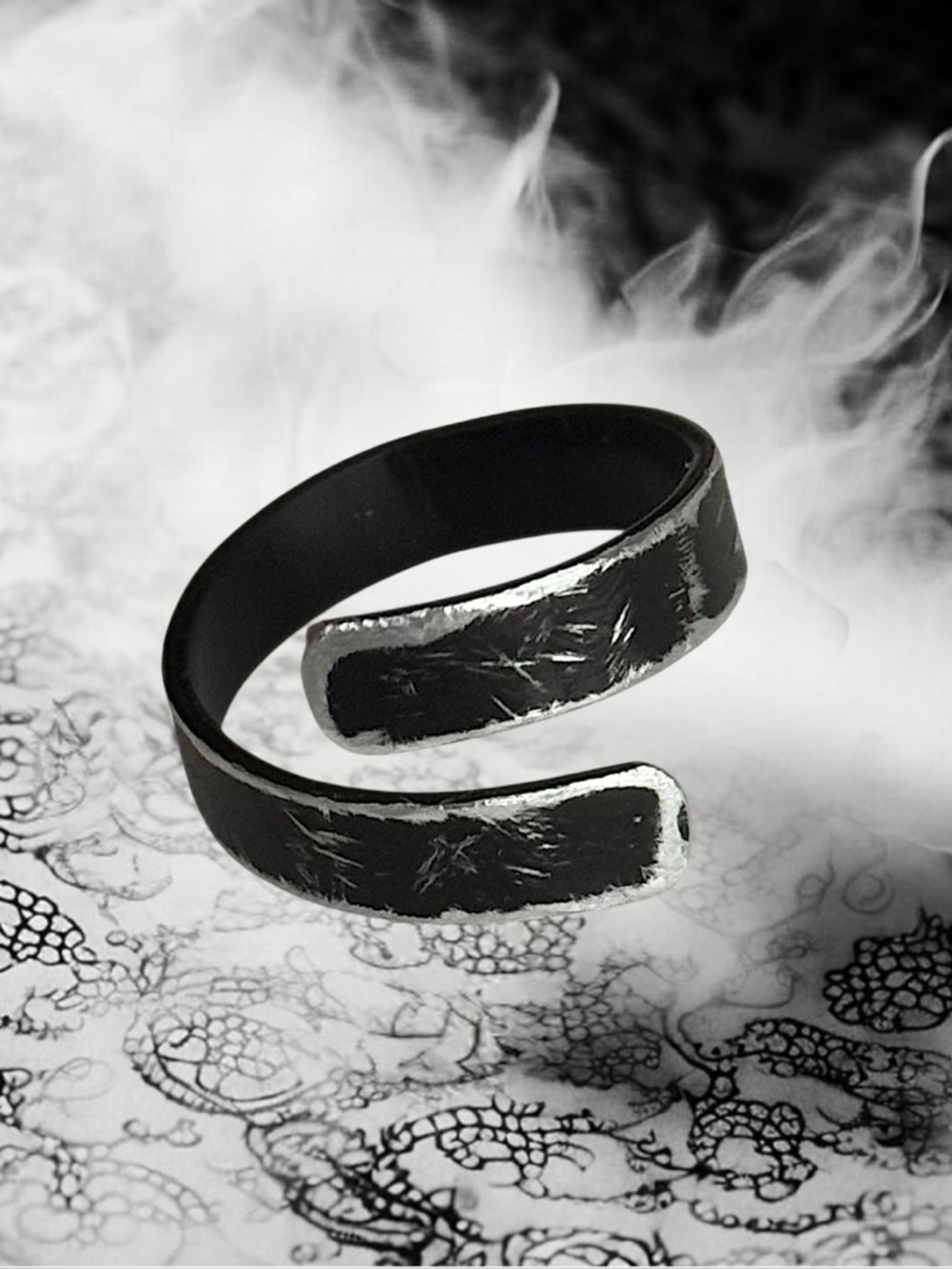 5 For $25💫Alternative Black Band Aluminum Ring